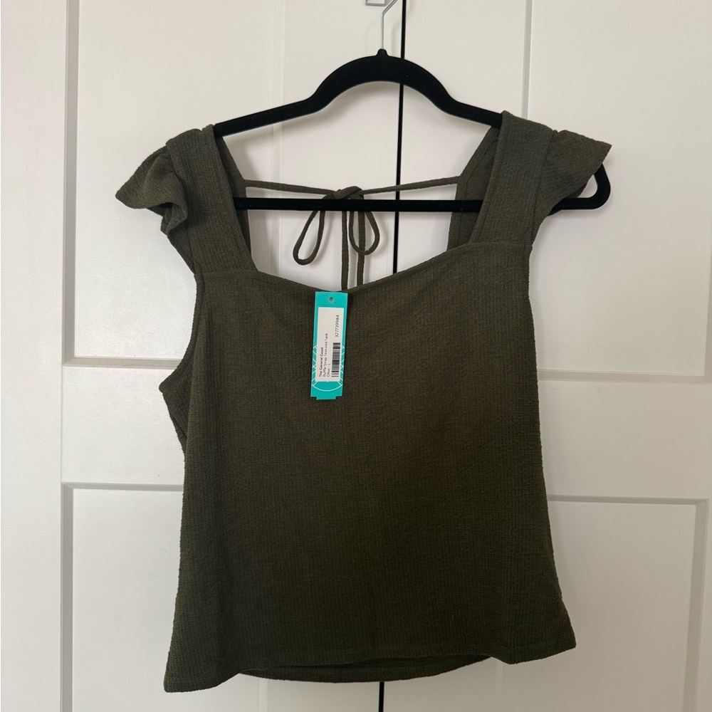 Olive Green Women's Top
